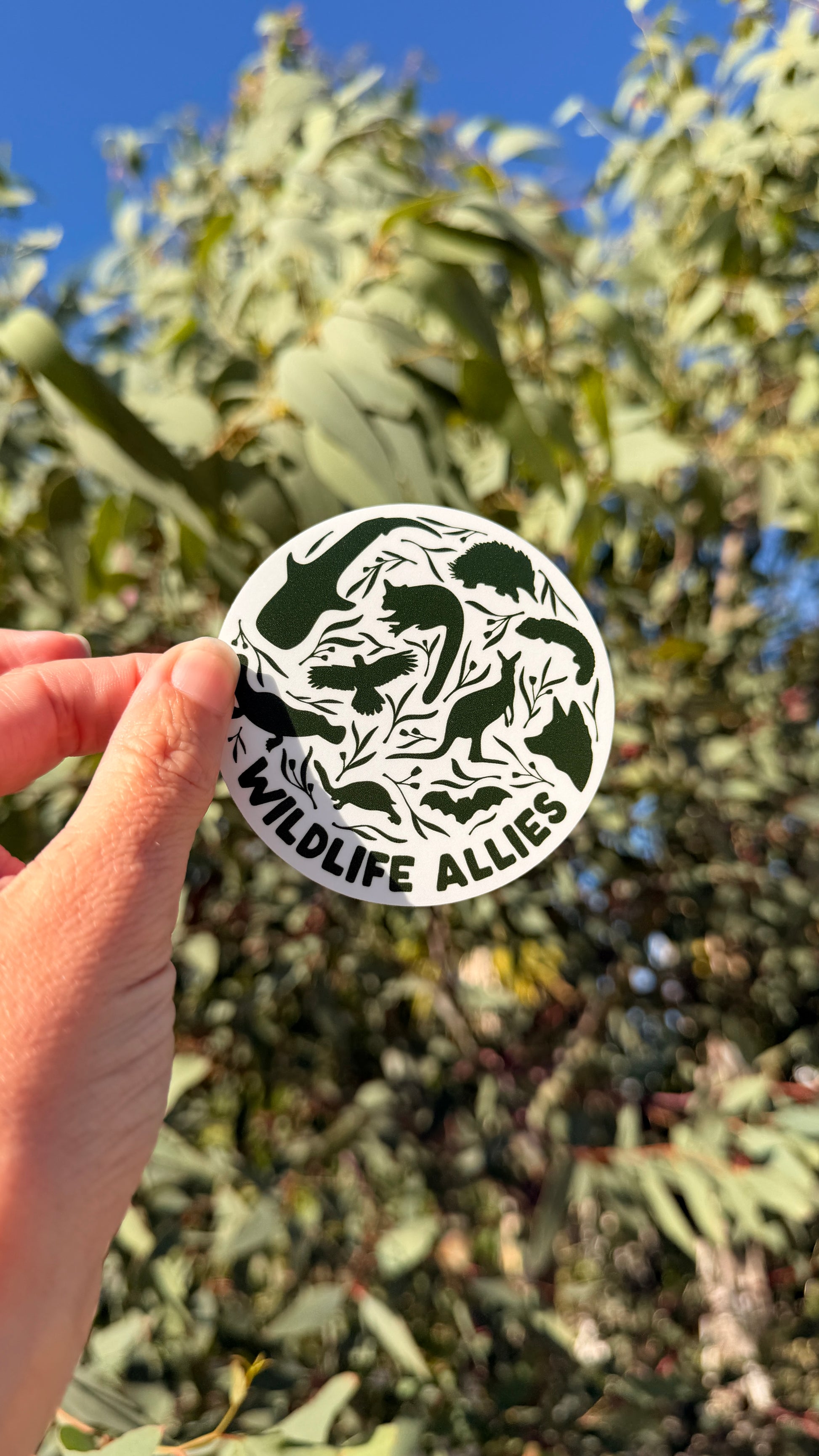 Circle vinyl Wildlife Allies Sticker