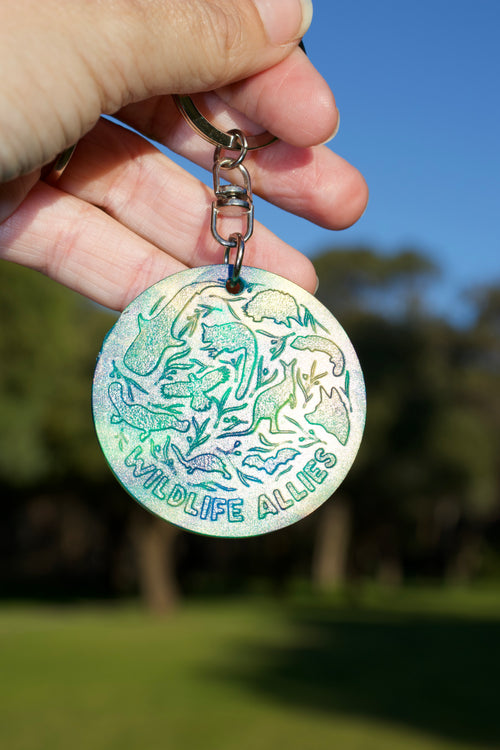 Wildlife Allies 100% recyled plastic keyring